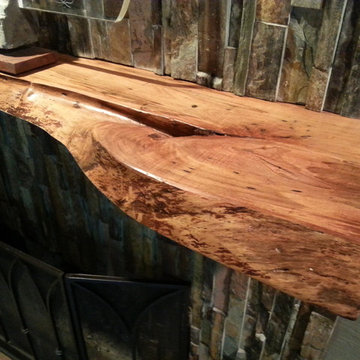 Live edger maple Mantel