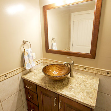 Guest Bath Cabinet & Countertop with Vessel Sink ~ Medina, OH