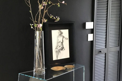 Inspiration for a modern entryway remodel in Other