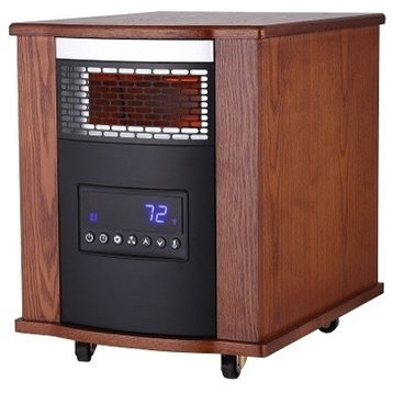 Thermal Wave Infrared Heater with Ultraviolet Air Purification - Modern Oak