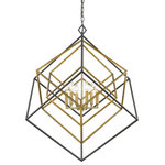 Z-Lite - Z-Lite 457-6OBR-BRZ Euclid - Six Light Chandelier - Sleek, versatile chrome and matte black finishes bEuclid Six Light Cha Olde Brass/Bronze *UL Approved: YES Energy Star Qualified: n/a ADA Certified: n/a  *Number of Lights: Lamp: 6-*Wattage:60w Candelabra Base bulb(s) *Bulb Included:No *Bulb Type:Candelabra Base *Finish Type:Olde Brass/Bronze