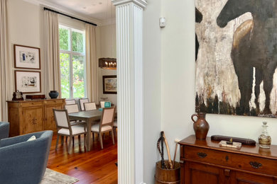 Transitional living room photo in San Francisco
