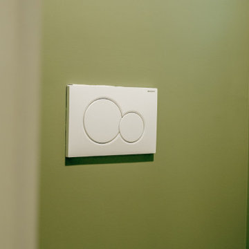 Geberit Matte White Dual-Flush Actuator Plate for Wall-Mounted Toilet