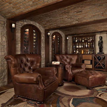 Custom Home Interior Design, Entertaining Area, Wine Room