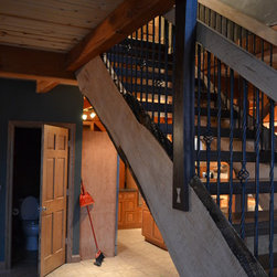 Live Edge Stairs - Curly Maple and Walnut - Home Improvement