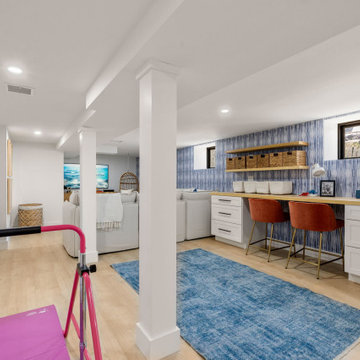 Manchester-By-The-Sea Basement Playroom and Attic Guest Suite