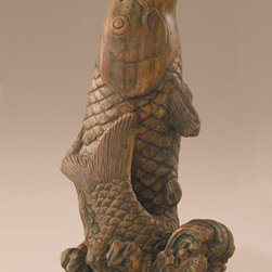 Koi Fish Garden Statuary - Garden Statues And Yard Art