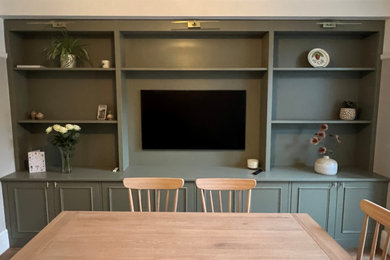 Design ideas for a contemporary dining room in Hampshire.