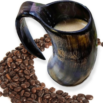 Viking Drinking Horns Coffee Mug