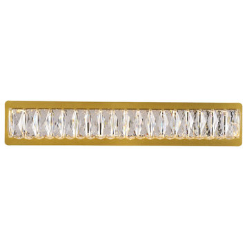 Elegant Monroe Integrated LED Chip Light Wall Sconce 3502W24G - Gold