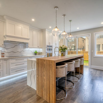 White Quartz Kitchen Countertops
