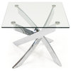 Modrest Pyrite Modern Glass End Table