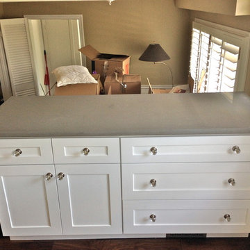 Galley Kitchen white Shaker