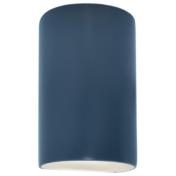 Ambiance Large Cylinder Wall Sconce, Open Top & Bottom, Midnight Sky, LED