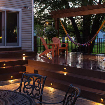 Unilock Paver Patio with Hot Tub