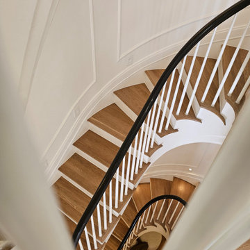 Project #131 | Three-Story Elliptical Staircase in Historic Home
