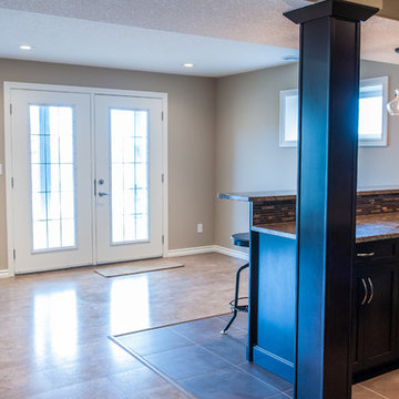 Masculine Modern Basment