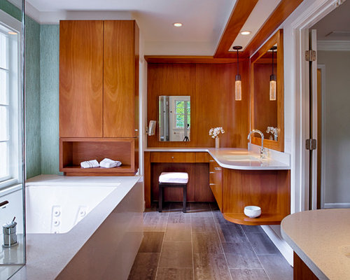 Built In Bathroom Cabinets | Houzz