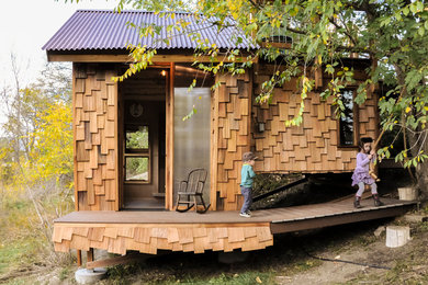 Photo of an eclectic outdoor playset in Denver.
