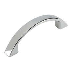 Cosmas - Contemporary Polished Chrome 2-1/2&rdquo; CTC (64mm) Drawer Pull [10-PACK] - Cabinet And Drawer Handle Pulls