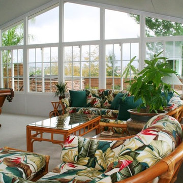 Sunroom and patio enclosures with vaulted ceilings