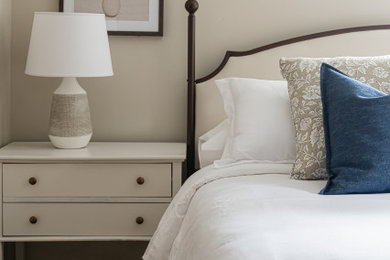 Example of a country bedroom design in Other