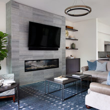 Built In Fireplace