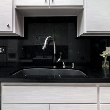 Silver-Stream Modern Flat-Panel Door Kitchen Reface Project