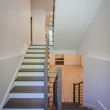 Project #79 | Minimalist Staircase with Black Horizontal Rods