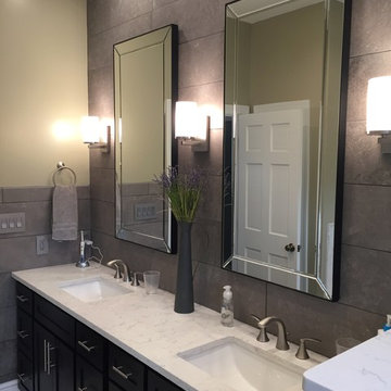 Plank Tile for a Vanity Backsplash