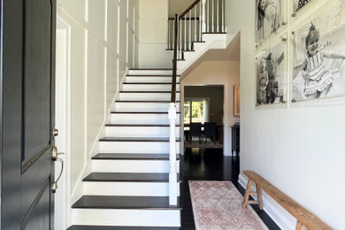 Inspiration for a modern entryway remodel in Boston
