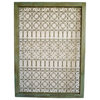 Iron and Wood Screen Panel