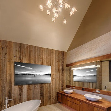 Reclaimed Barn siding as Paneling