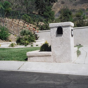 Hillside Vineyard Project - Front Yard - Custom Mailbox
