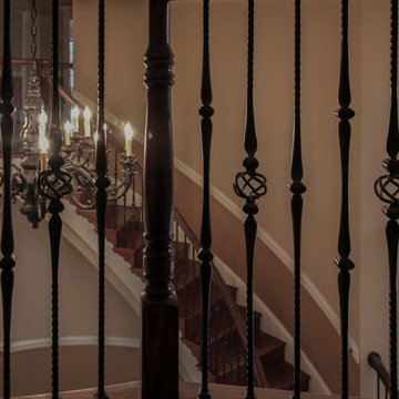 Project #13 | Curved Custom Wrought Iron Staircase