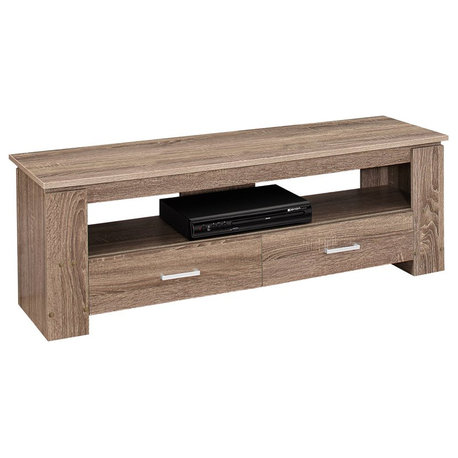 Tv Stand 48 Inch Console Living Room Bedroom Laminate Brown