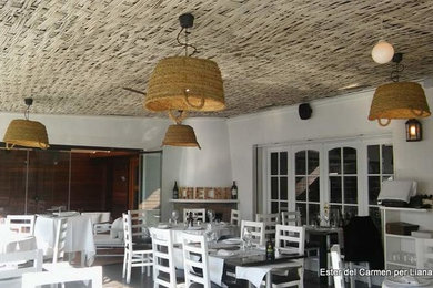 Lamparas con capazos para Restaurante CheChe de Castelldefels