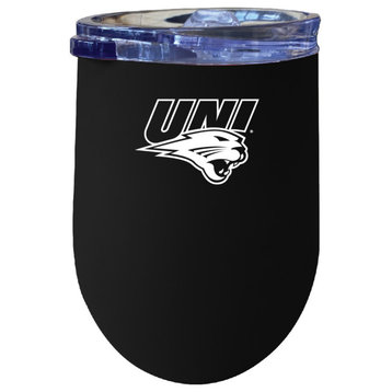 Northern Iowa Panthers 12 oz Insulated Wine Stainless Steel Tumbler Black