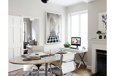 Example of a home office design in New York