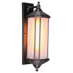 LEONLITE - 23" Exterior Wall Lights, Classical Style, E26 Base, Oil Rubbed Bronze - Traditional Lantern Style