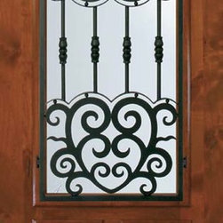 Pre-hung Single Door 80 Alder Barcelona Arch Top Arch Lite - Front Doors