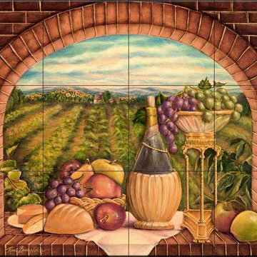 Rita Broughton - Kitchen Backsplash Tile Murals