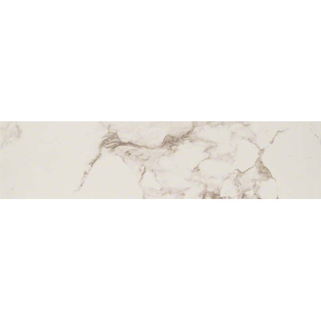 Statuario Matte Bullnose, 3"x18", Set of 10