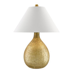 Currey and Company - Currey and Company Lincroft Gold Mercury Glass Table Lamp - Table Lamps