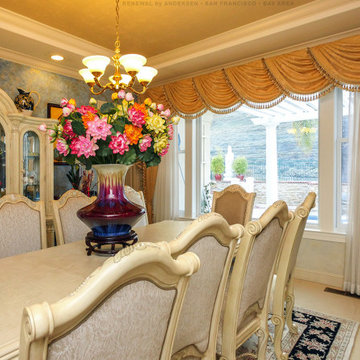 Large Window Combination in Elegant Dining Room - Renewal by Andersen San Franci