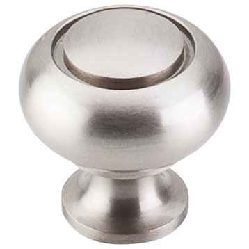 Top Knobs  -  Asbury Ring Knob 1 1/4" - Brushed Satin Nickel