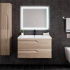 Eviva Joy 36" Maple Wall Mount Bathroom Vanity
