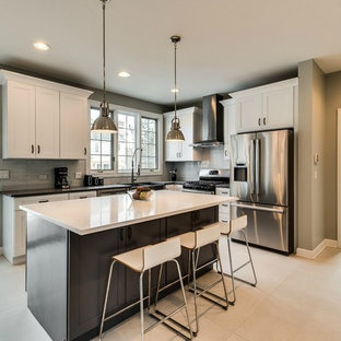 Transitional Kitchen with Quartz Countertops | Glenview, IL