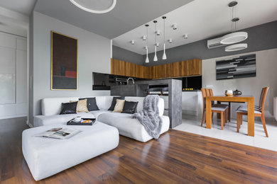 Trendy living room photo in San Francisco