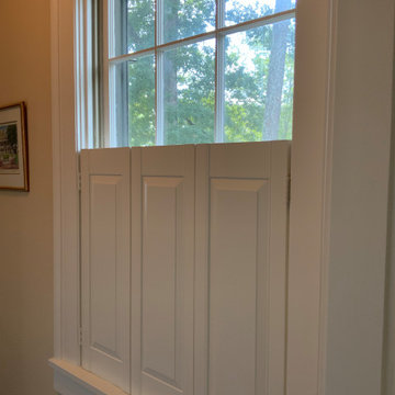 Interior raised panel shutters in Buckhead
